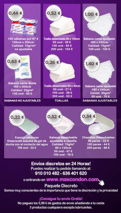 EA MEGAFERTA! 144 PRESERVATIVOS + LUBRICANTE = 21€ (ENVÍO I