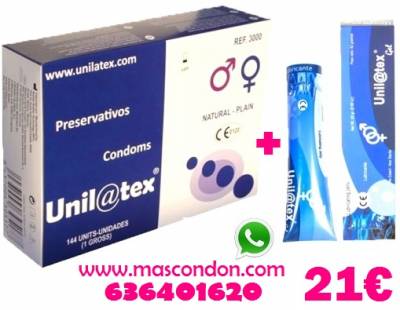 @I MEGAFERTA! 144 PRESERVATIVOS + LUBRICANTE  = 	21€	 (ENVÍO