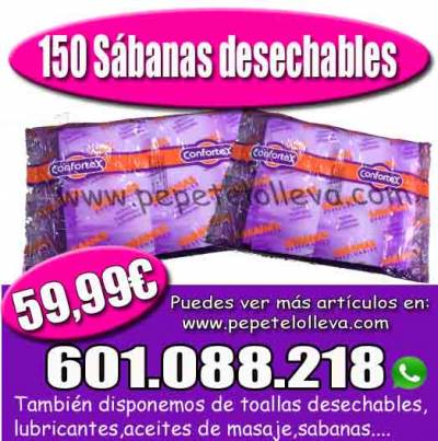 OFERTA DE 150 SABANAS DESECHABLES A SOLO 59,99€