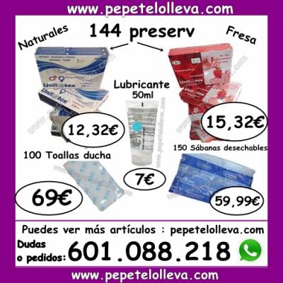TE PRESENTAMOS 144 PRESERVATIVOS UNILATEX 12,32 €