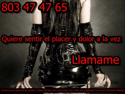 QUIERES SENTIR EL PLACER Y EL DOLOR A LA VEZ LLAMAME 803 47