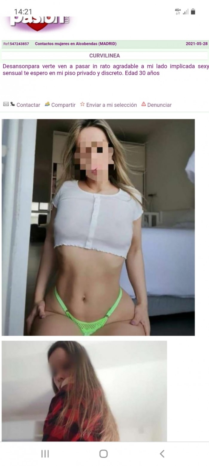 Implicada y sensual