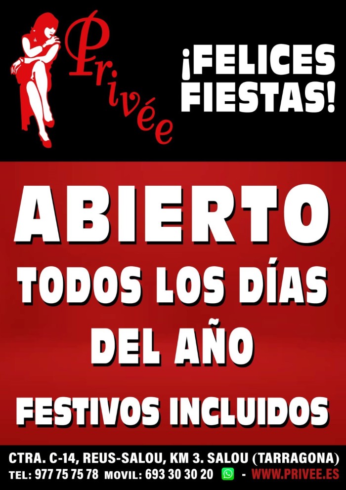 CLUB PRIVEE SALOU ABRE TODOS LOS DIAS