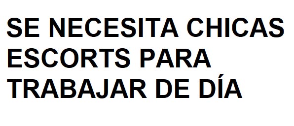 CHICAS ESCORTS QUIERAN TRABAJAR DE DÍA