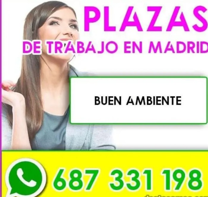 ALTOS INGRESOS – RESERVA TU PLAZA DE TRABAJO EN MA