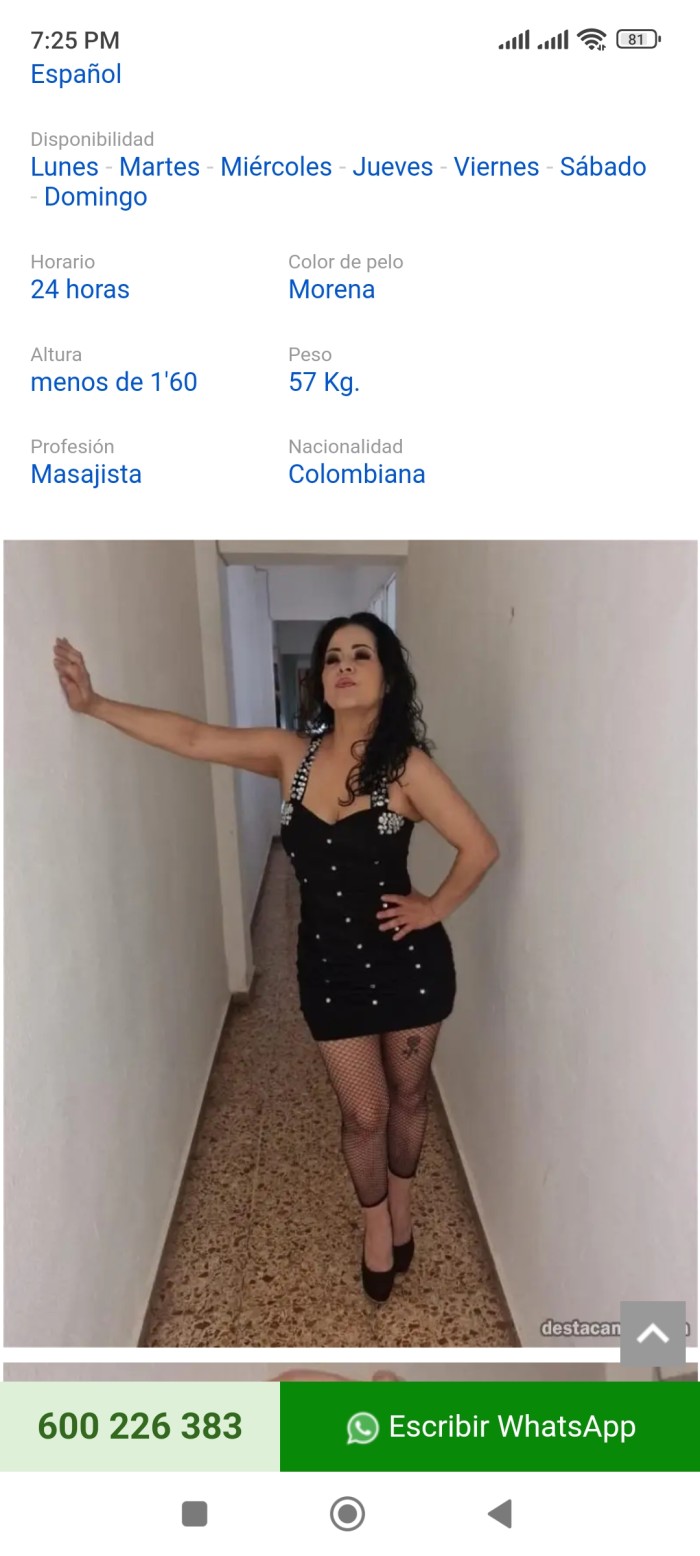 SALIDAS HOTEL O DOMICILIO VETERANA 50 AÑOS CACHOND