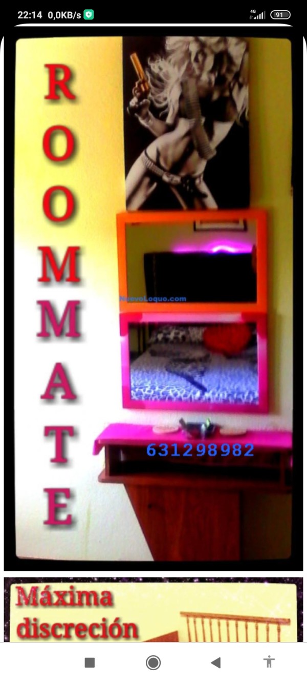 RooMMate (por horas)-ocio/negocio