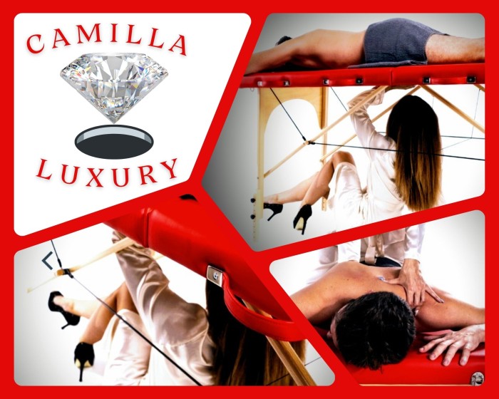 NOVEDOSO MASAJE EN LA CAMILLA LUXURY