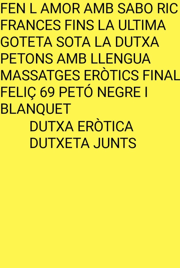 NOMÉS PER A CAVALLERS QUE DESITGIN DESCONNECTAR MA