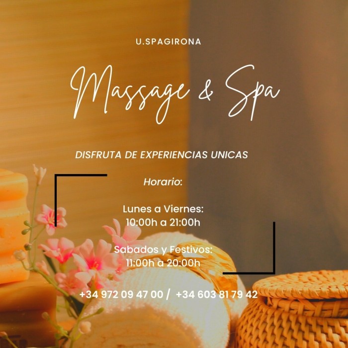 SE NECESITA MASAJISTA EN USPAGIRONA