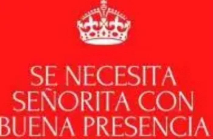 Se precisa chica para plaza