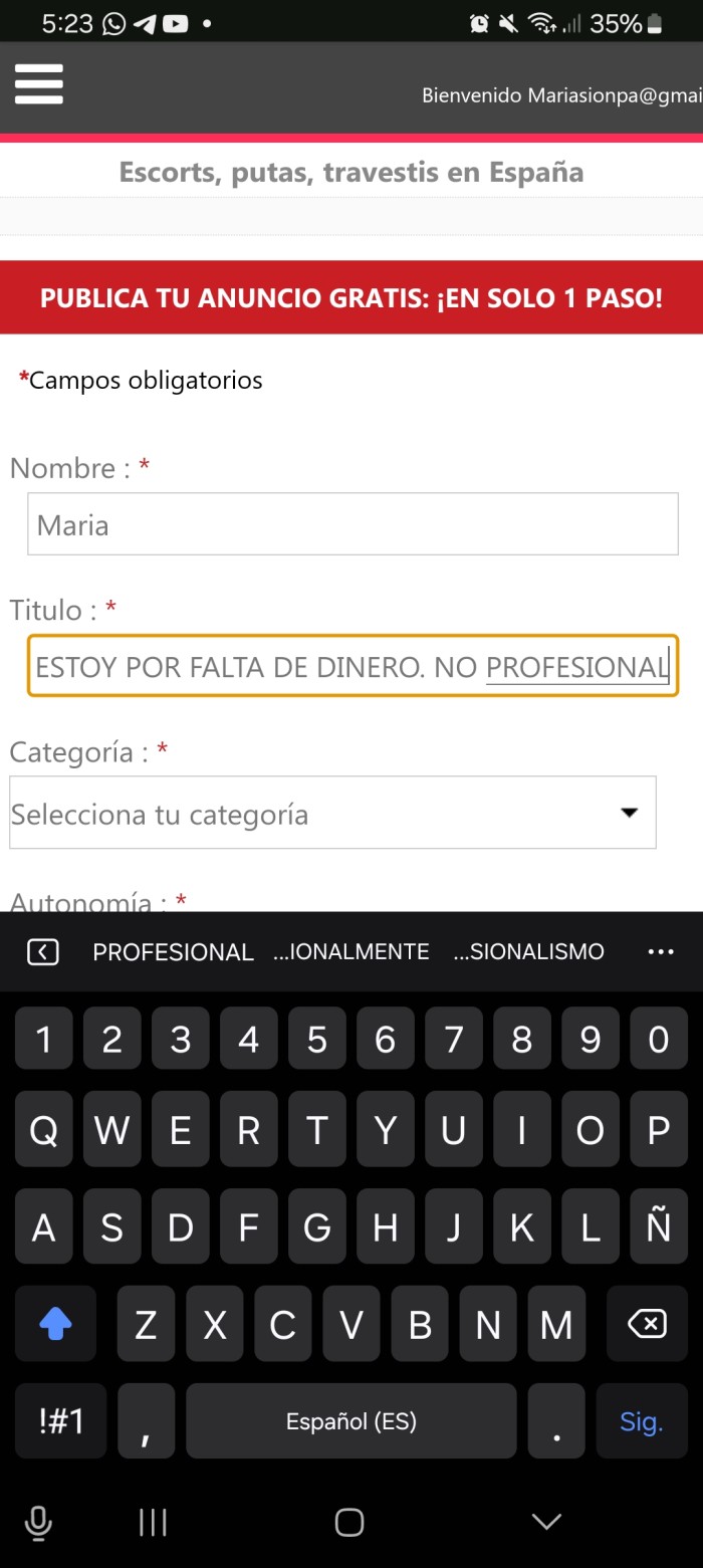 NO SOY PROFESIONAL.