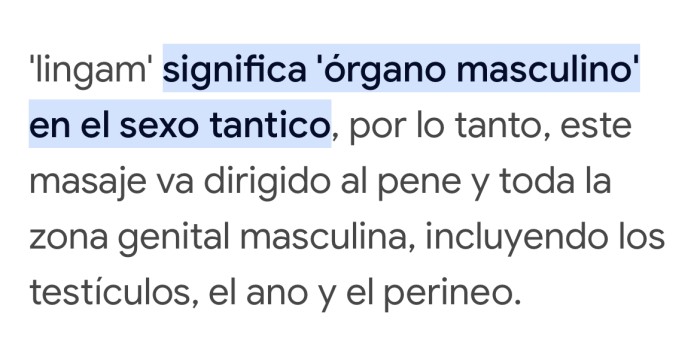 LINGAN MASAJE, zona pélvica, testiculos collblamc