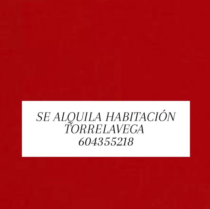 SE ALQUILA HABITACIÓN TORRELAVEGA