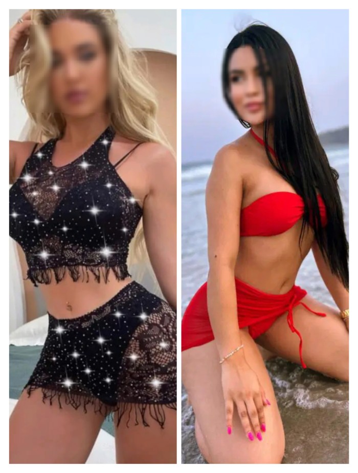 RUBIA Y MORENA MASAJE 4 MANO GRIEGO SEX CRISTIANOS