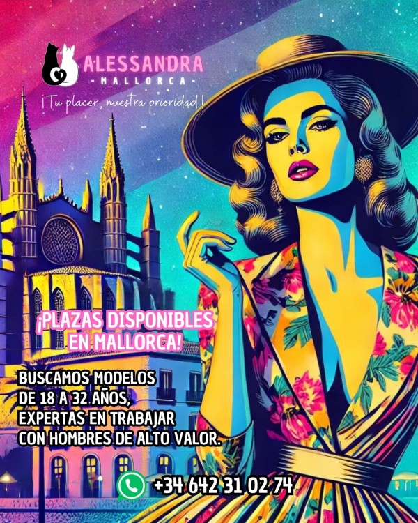 PLAZAS DISPONIBLES EN PALMA DE MALLORCA. MODELOS JOVENES Y DELGADAS