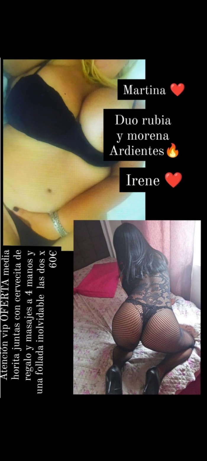 Ardiente duo para ti rubia y morena
