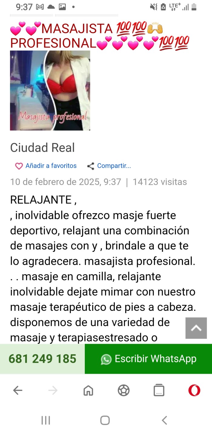 MASAJISTA PROFESIONAL EN CAMILLA