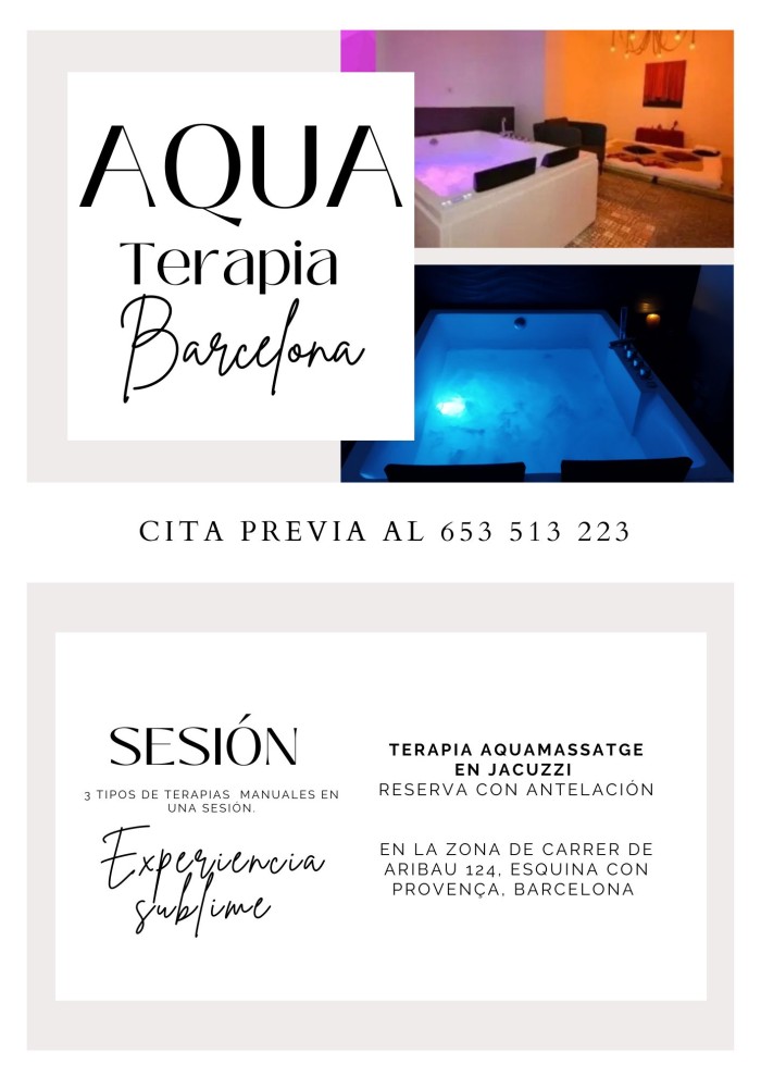 Aquamasaje en Jacuzzi Barcelona Masaje en agua