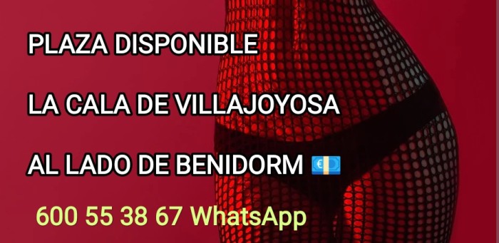 PLAZA DISPONIBLE PARA CHICAS DE 18 A 50 AÑOS