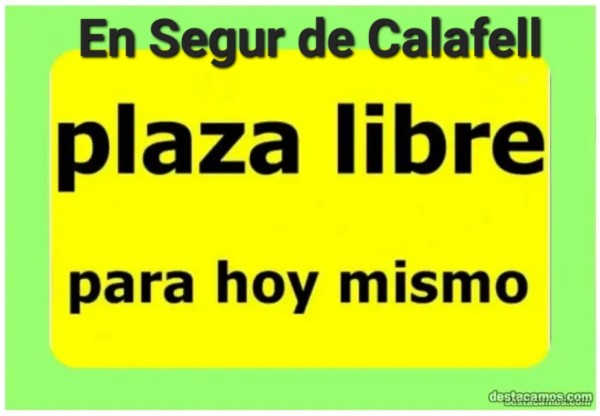 BUSCA TRABJO , TENGO PLAZA DISPONIBLE, INCORPORACIÓN INMEDIATA