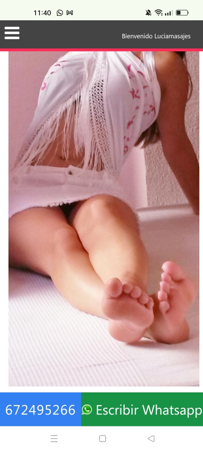 Joven española masajista titulada