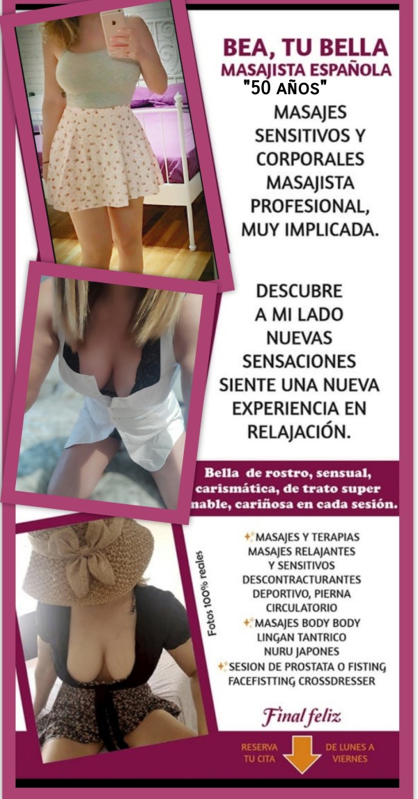 Española masoterapeuta independiente