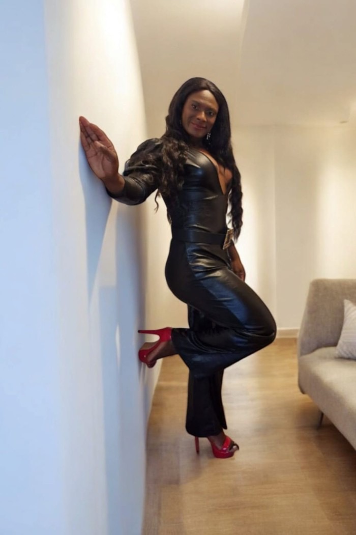 Pantera negra con miembro de caballo