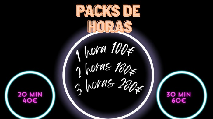 PACK GUARRO DE 3 HORAS 270€ MAS COPAS