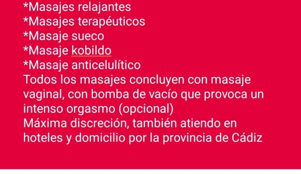 Masajista titulado,Solo atiendo a Chicas