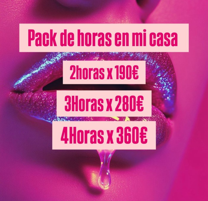 Chica encantadora solita para ti con pack de horas