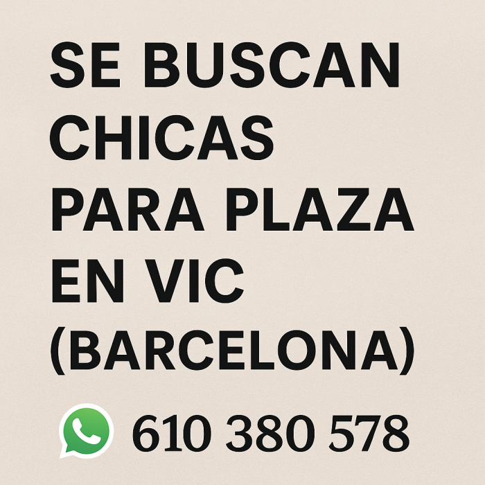 Busca plaza? LLÁMANOS ES TU OPORTUNIDAD