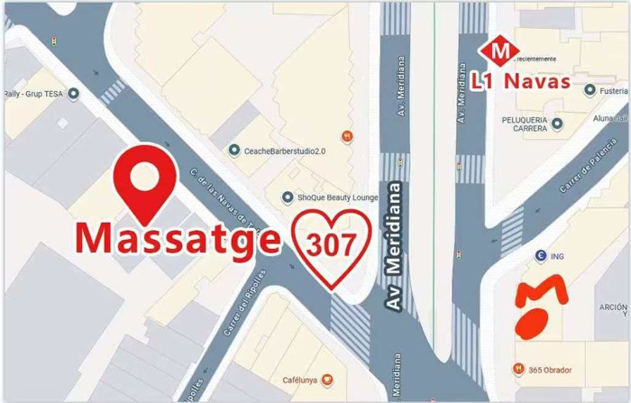 MASSATGE 307, NUEVO CENTRO ORIENTAL EN NAVAS