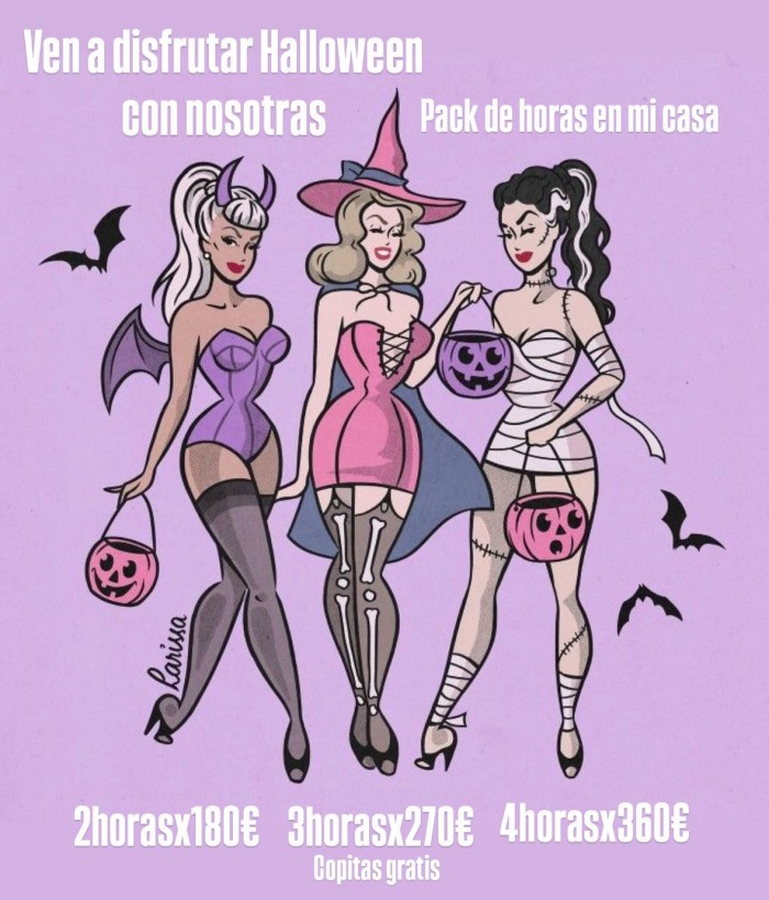 AMIGUITAS DE HALLOWEN CON PACK DE HORAS