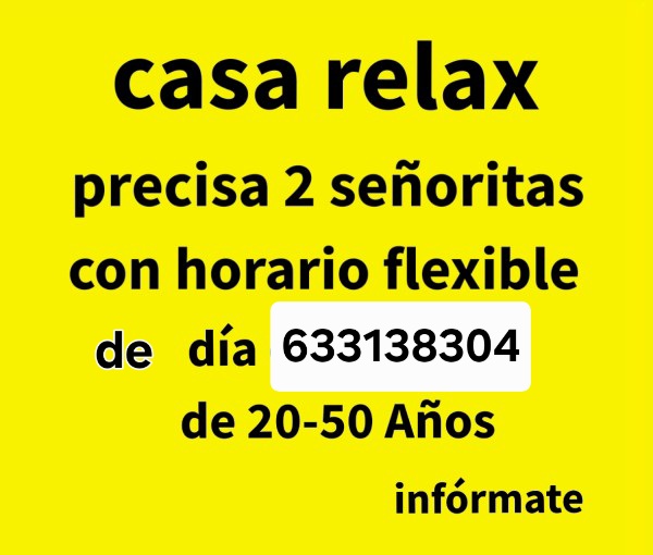 Se necesita chica para piso relax