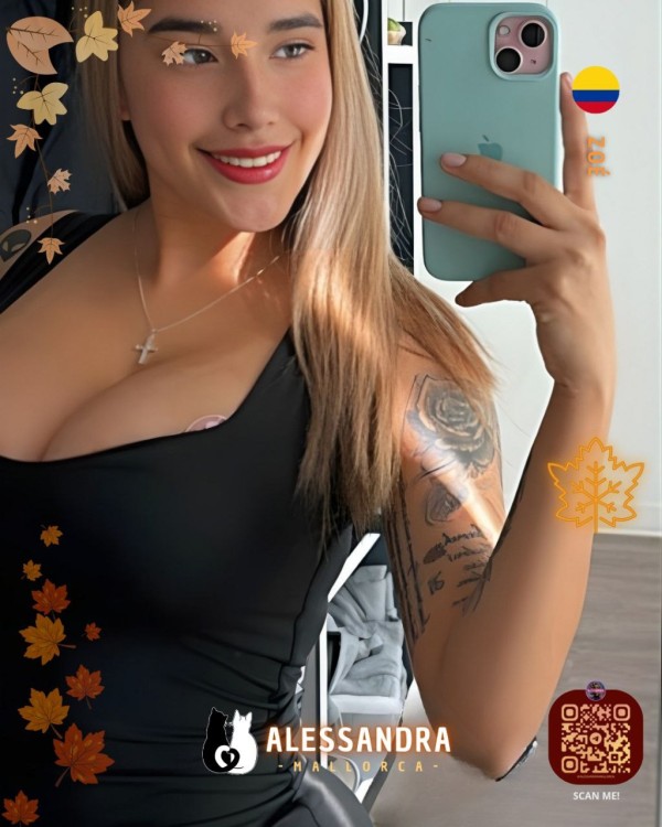 SENSUAL Y FIESTERA ESCORT EN MALLORCA, COLOMBIANA ARDIENTE.