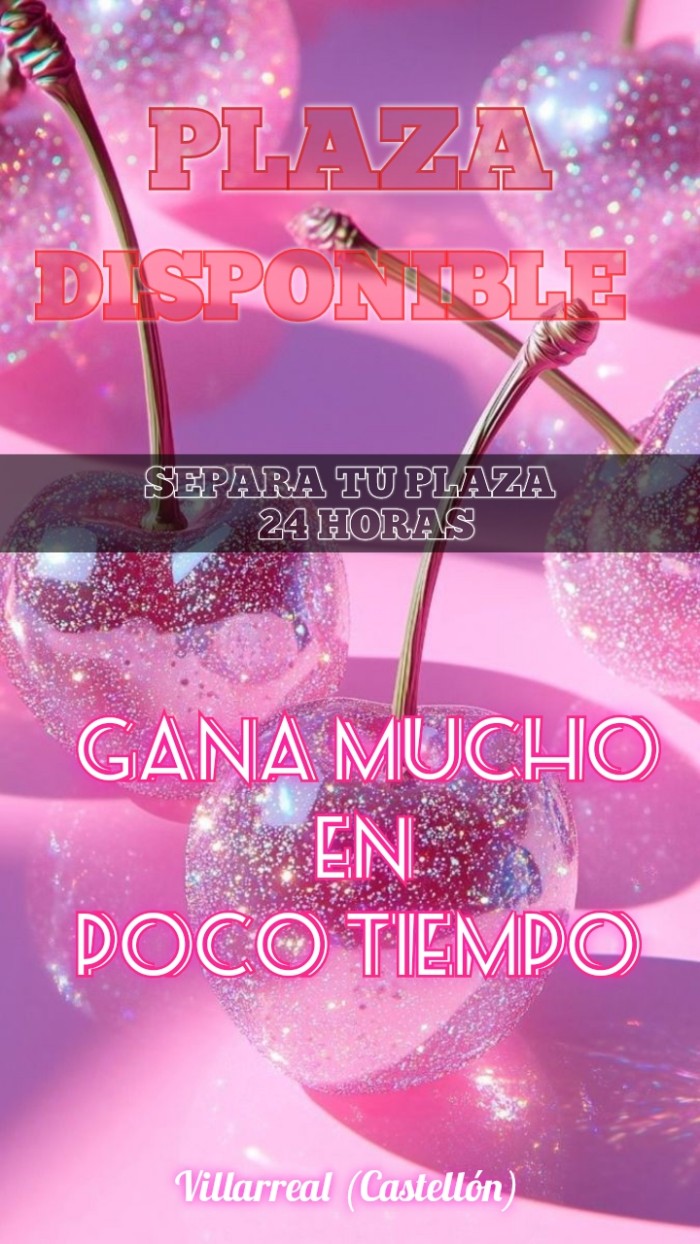 PLAZA DISPONIBLE PARA CHICAS AMBICIOSAS