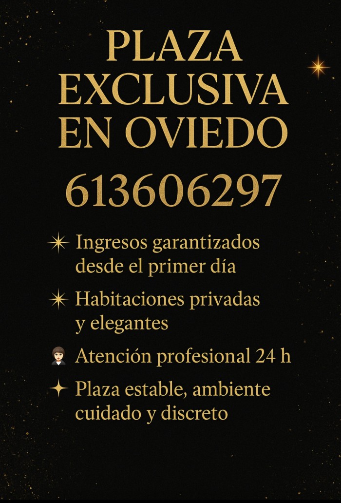 Plaza de lujo en oviedo