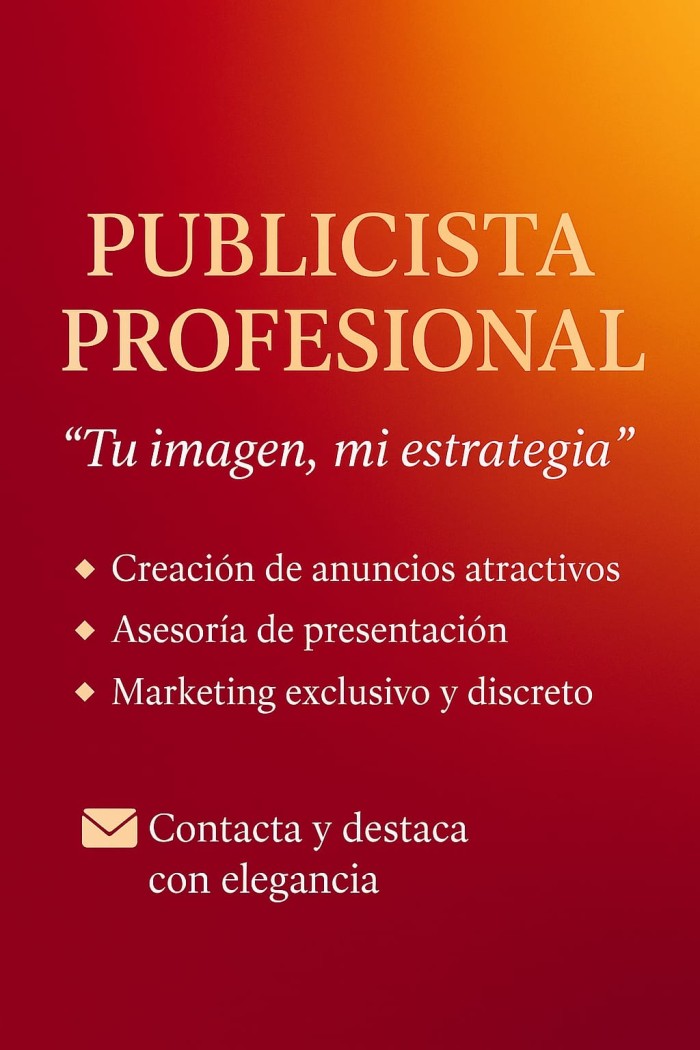 Publicista para srtas y negocios más info por priv