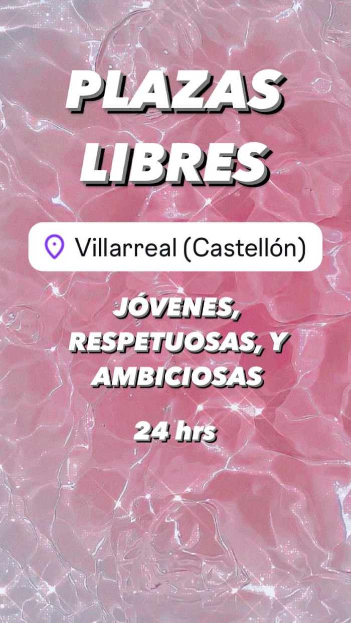 PLAZA DISPONIBLE 24hrs