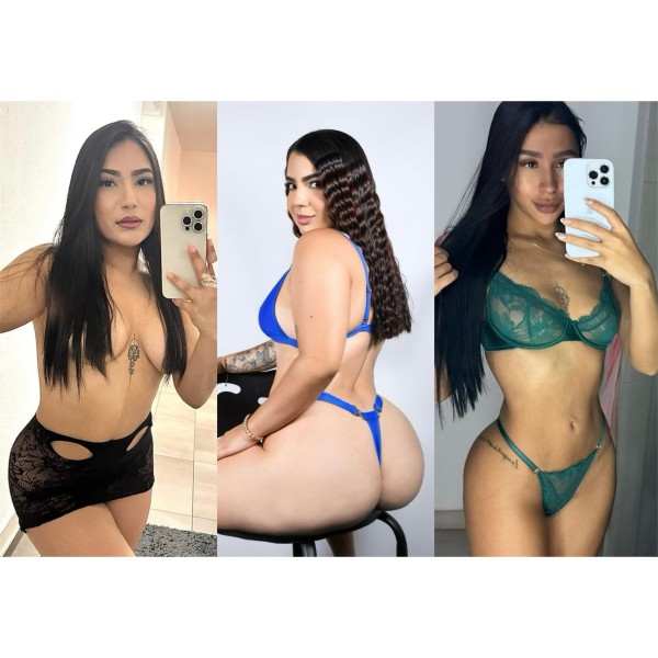 Tres jovencitas dulces y provocadoras en Segovia