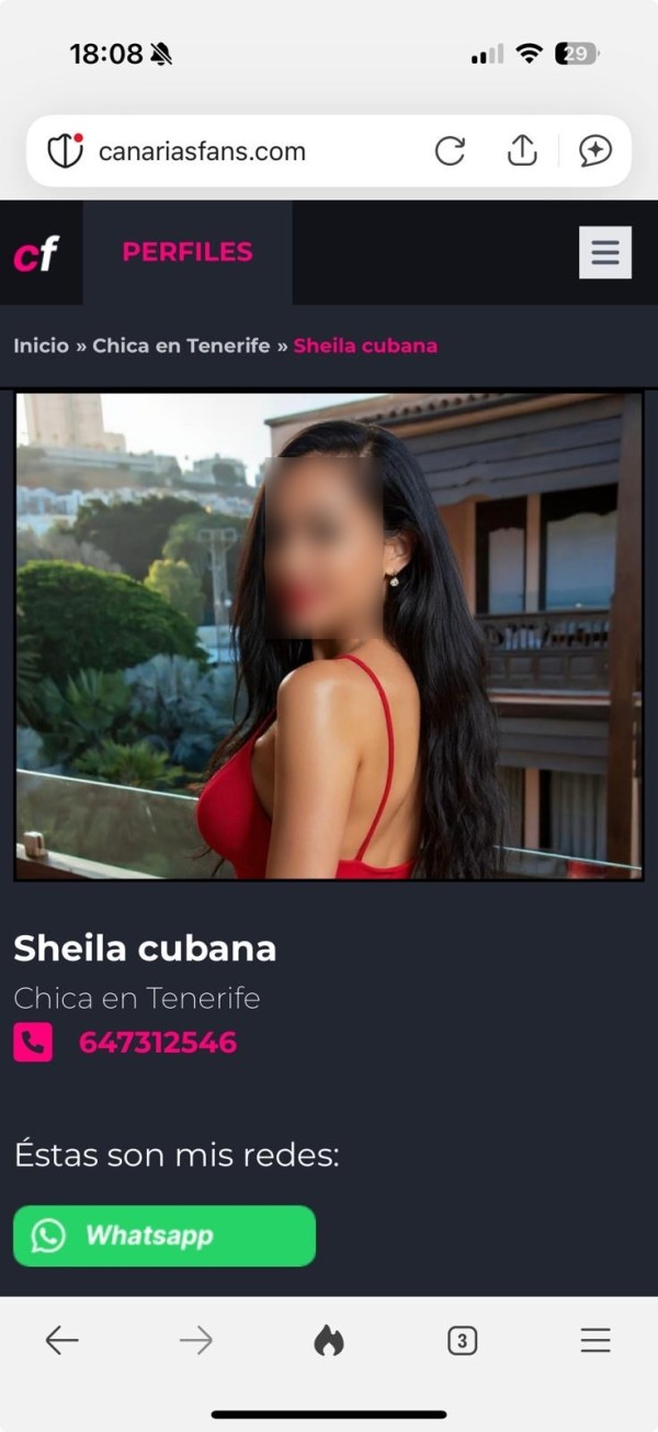 CUBANA EXHUBERANTE EN LAS PALMAS
