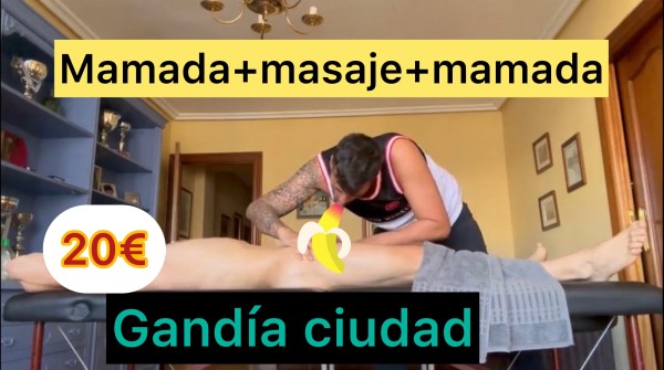 Mamada, masaje y otra mamada al final
