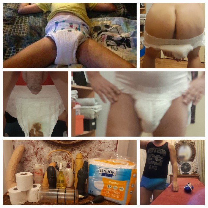 Gay scat piss caca cambio de pañales sesiones scat