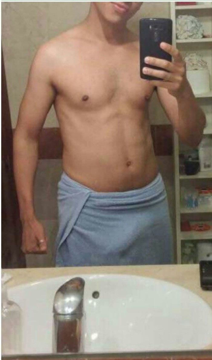 Cara de niño con miembro de hombre