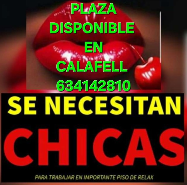 PLAZA DISPONIBLE A CHICAS DE 19 A 33 AÑOS INMEDIAT