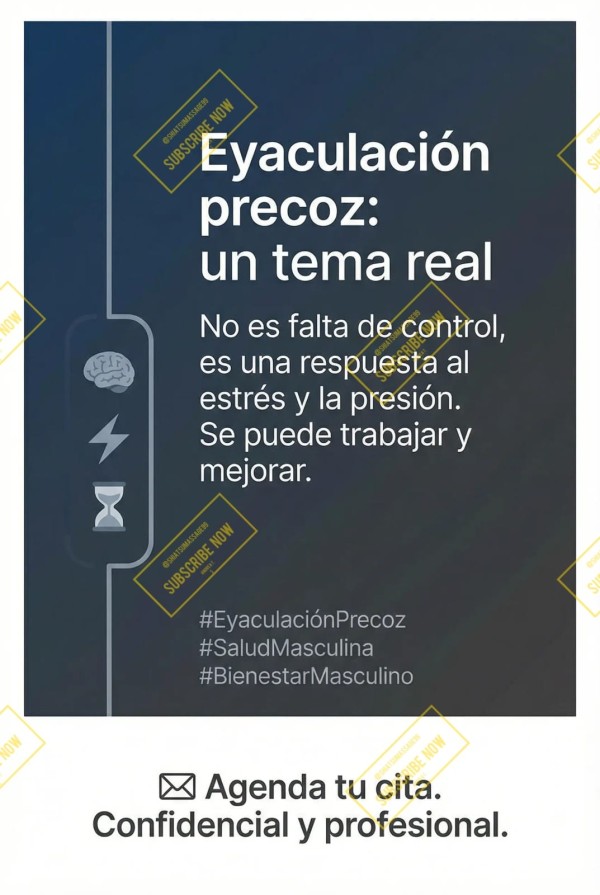 Disfunción Eréctil y Eyaculación Precoz – sexologa