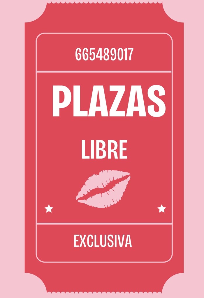 TENEMOS PLAZAS LIBRES