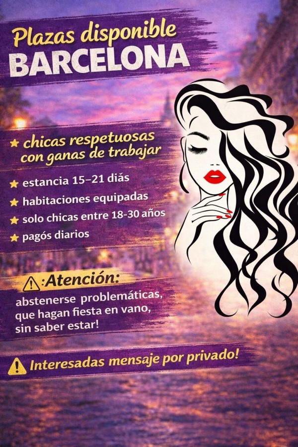 PLAZA O TURNO EN BARCELONA