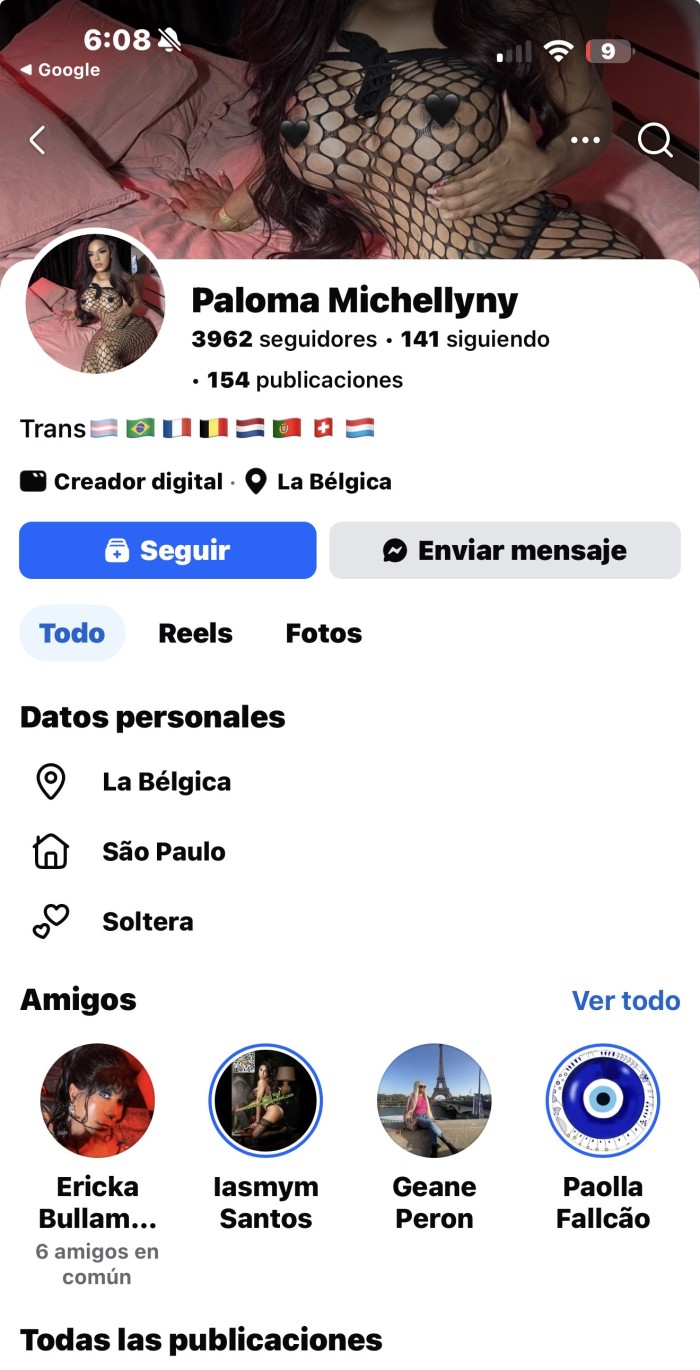 Marcela Paola caramelo perfiles falsos alerta